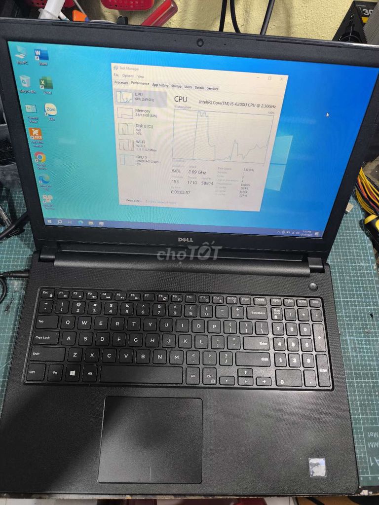 Dell Insiron 5559 i5gen6 ram8G Ssd120Gb giá rẻ