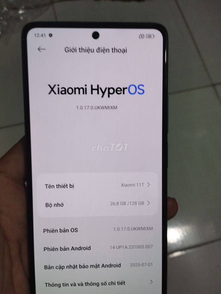 Xiaomi 11T 5G 8GB/128GB Đa sắc. Mua bán Điện thoại tại Quận Bình Tân Tp Hồ Chí Minh được đăng bởi Thien Thach hình 1