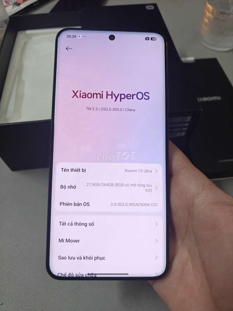 Xiaomi 15 Ultra 12GB/256GB up rom Quốc tế có GL. Mua bán Điện thoại tại Thành phố Dĩ An Bình Dương được đăng bởi Hiếu Mobile hình 1