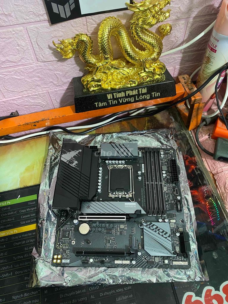 B760m Aorus đẹp ken bh 2027+12600kf 6tr nhận đổi