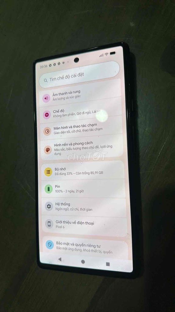 Google Pixel 6 Đen. Mua bán Điện thoại tại Quận Bắc Từ Liêm Hà Nội được đăng bởi Thiện Lê hình 1