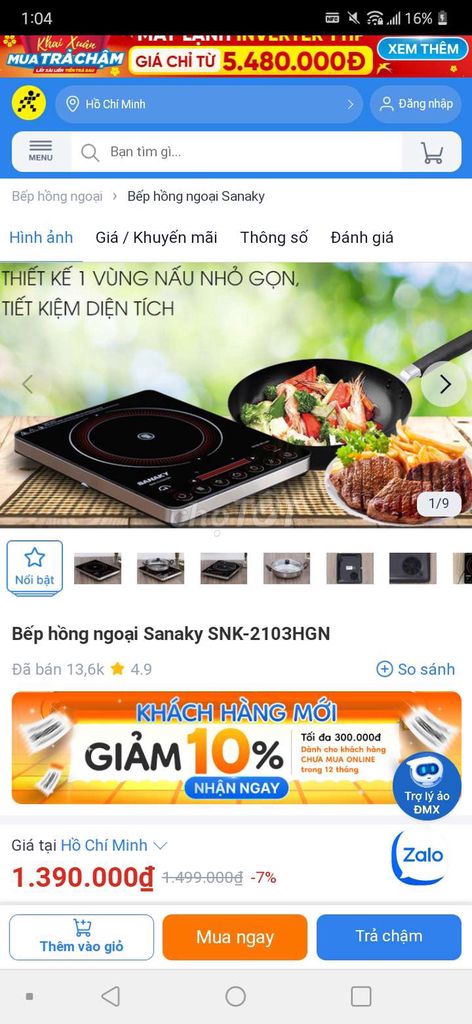 Bếp điện từ SNK-2103