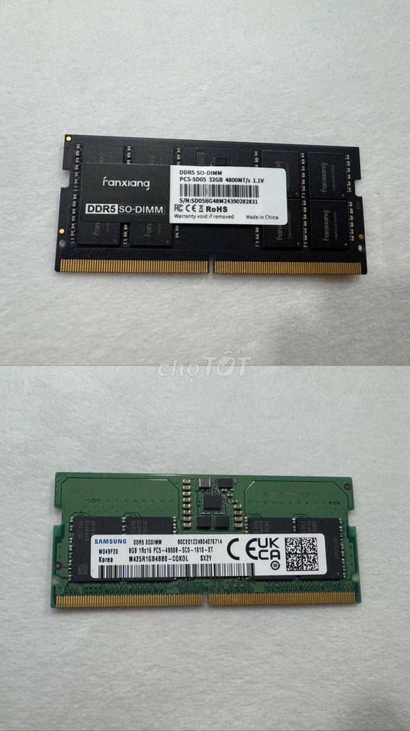 RAM Fanxiang DDR5 SO-DIMM 32GB 4800MT/s. Mua bán Linh kiện (RAM, Card...) tại Quận Gò Vấp Tp Hồ Chí Minh được đăng bởi Tên chưa cung cấp hình 1