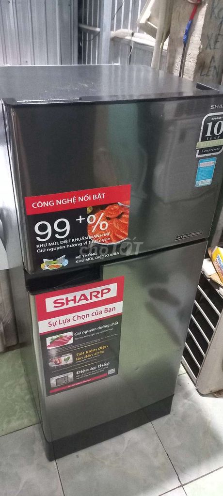 Tủ lạnh Sharp SJ-X176E-SL 165 lít. Mua bán Tủ lạnh tại Thành phố Trà Vinh Trà Vinh được đăng bởi ĐIỆN GIA DỤNG GIÁ RẺ hình 1