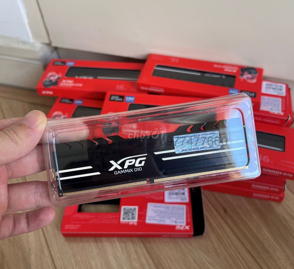 ram pc xpg gammix d10 dr4 16gb bh 2028 new 100%. Mua bán Linh kiện (RAM, Card...) tại Quận Phú Nhuận Tp Hồ Chí Minh được đăng bởi Tran Dinh Nam hình 2