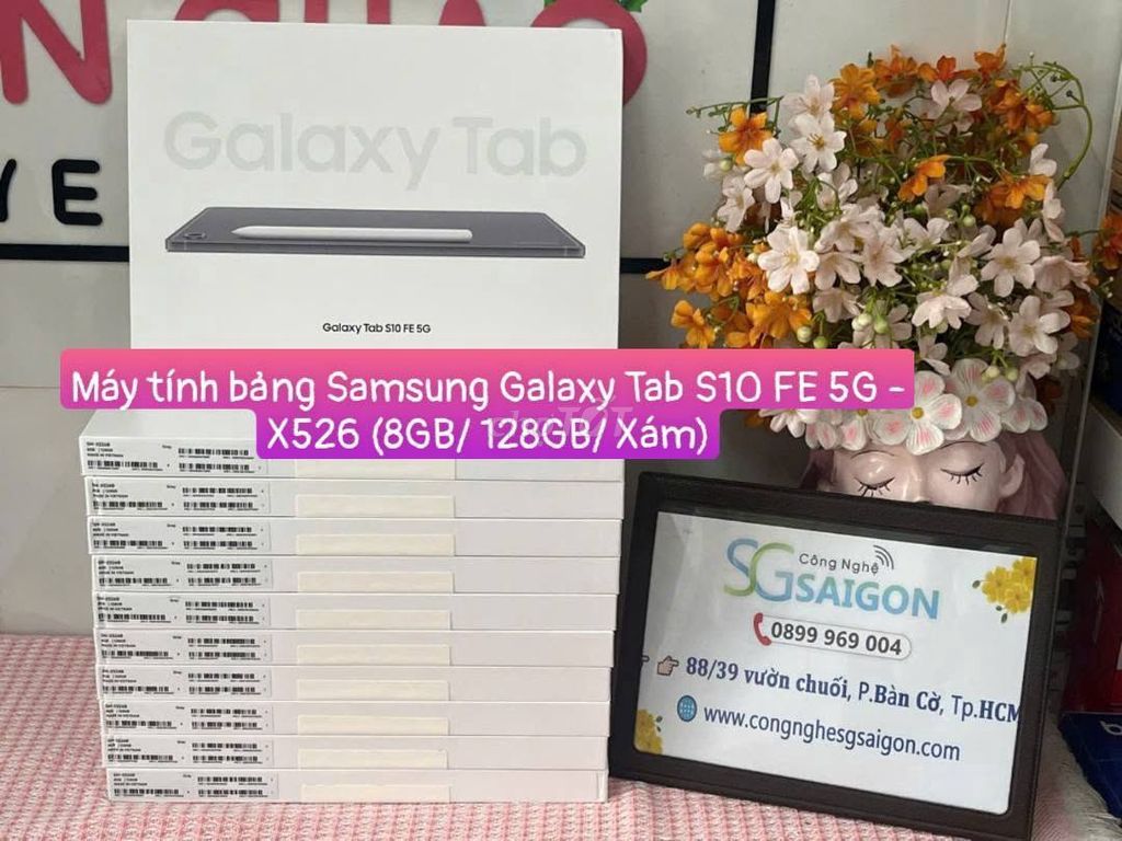 Samsung Galaxy Tab S10 FE 5G 8GB/128GB Xám. Mua bán Máy tính bảng tại Quận 10 Tp Hồ Chí Minh được đăng bởi Hội Đồ Điện Tử hình 1