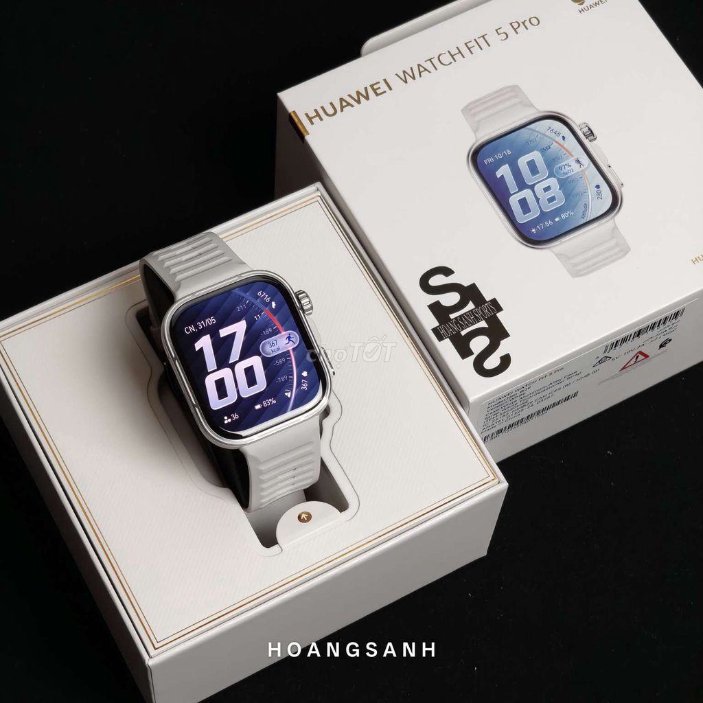 Huawei Watch Fit 5 Pro Trắng Chính Hãng Fullbox. Mua bán Thiết bị đeo thông minh tại Quận 11 Tp Hồ Chí Minh được đăng bởi HOÀNG SANH SPORTS hình 1
