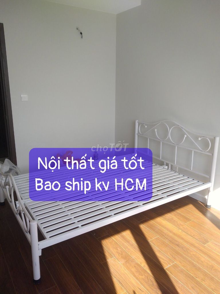 giường sắt cổ điển bền đẹp new 100% bao ship ráp