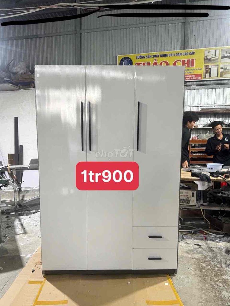 Tủ quần áo Nhựa Đài Loan 1m8x1m2. Mua bán Tủ, kệ gia đình tại Quận Ninh Kiều Cần Thơ được đăng bởi Thảo Chi hình 1