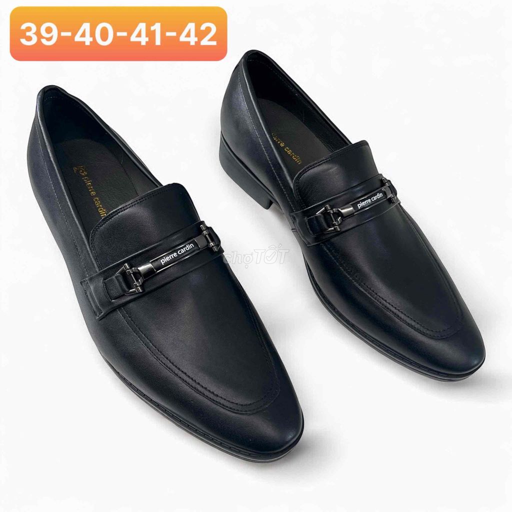 Giày lười Pierre Cardin Nam Da cao cấp Đen 39-42. Mua bán Giày dép tại Quận Tân Phú Tp Hồ Chí Minh được đăng bởi Hồ Thảo Chuyên sỉ lẻ Hàng VNXK hình 1