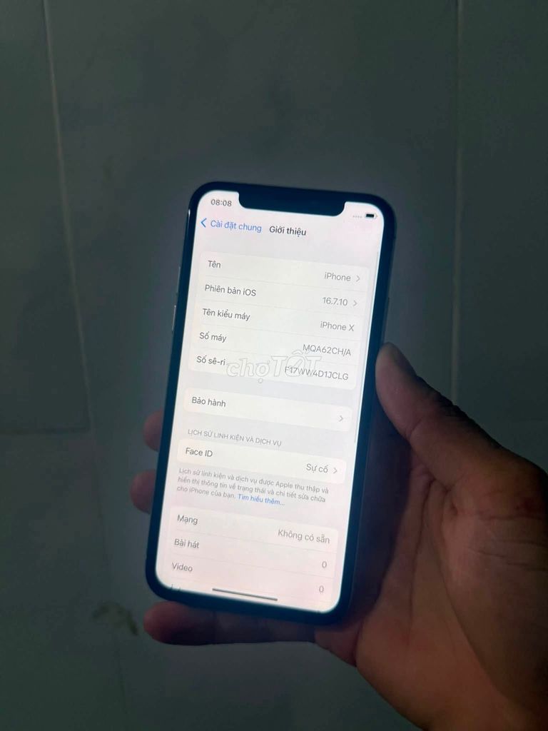 Apple iPhone X Trắng 100%. Mua bán Điện thoại tại Quận 10 Tp Hồ Chí Minh được đăng bởi Hội Đồ Điện Tử hình 1