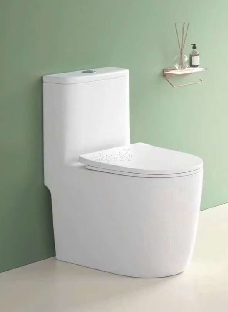Bồn cầu men sứ trắng. Mua bán Thiết bị vệ sinh, nhà tắm tại Quận Bình Tân Tp Hồ Chí Minh được đăng bởi NiNa SHOP hình 1