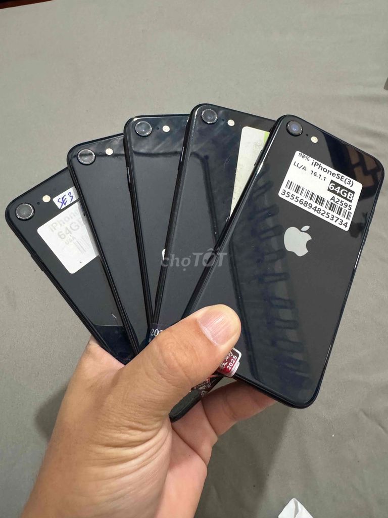 Apple iPhone SE 2022 64GB Đen. Mua bán Điện thoại tại Quận Thanh Khê Đà Nẵng được đăng bởi Táo Đẹp  hình 1