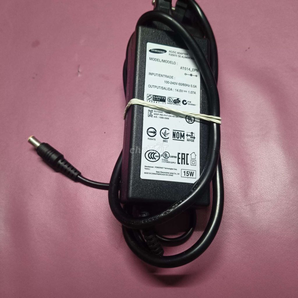 Sạc laptop Samsung A1514_EPN 15W. Mua bán Phụ kiện (Màn hình, Chuột...) tại Quận Tân Phú Tp Hồ Chí Minh được đăng bởi HUYNH THANH NHANH hình 1