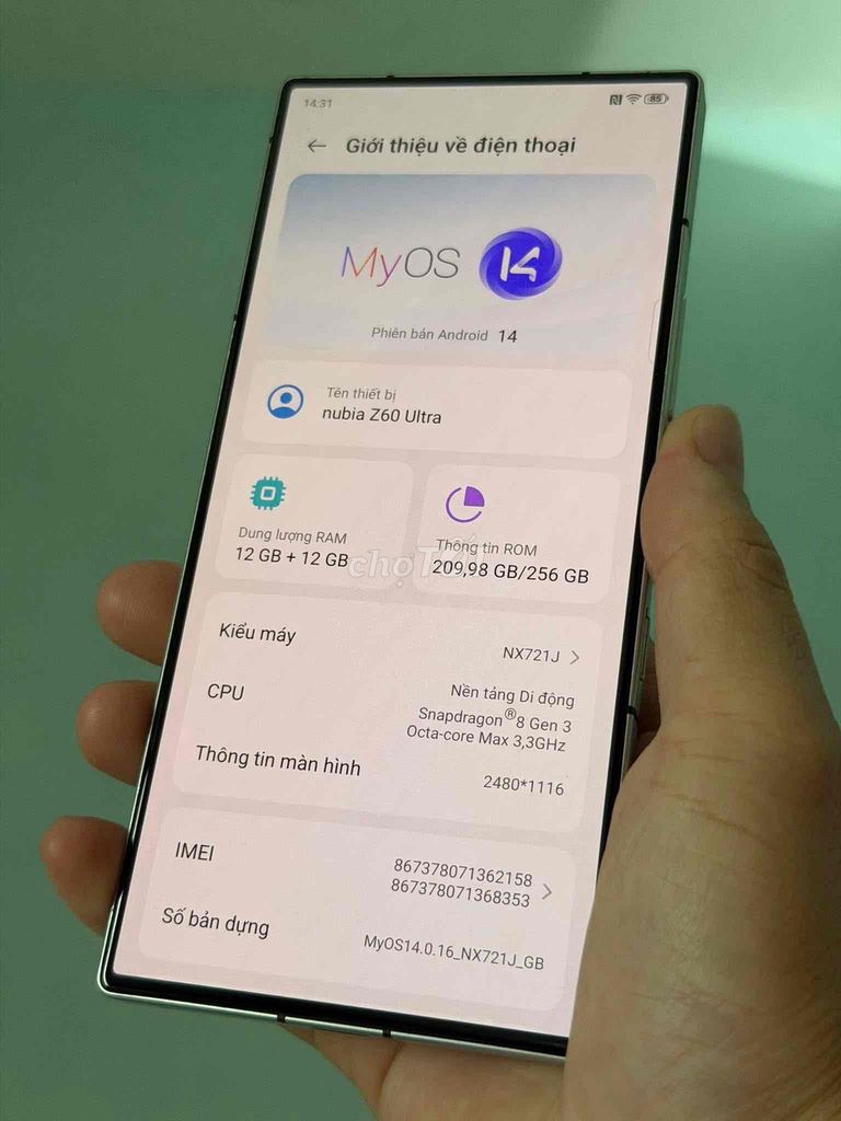 Nubia Z60 Ultra 256GB Bạc. Mua bán Điện thoại tại Thành phố Thủ Dầu Một Bình Dương được đăng bởi Nguyễn Hùng hình 1