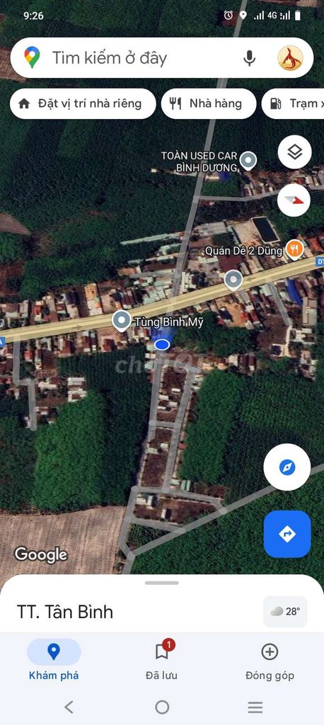 Chính chủ bán đất đẹp giá chất mặt tiền đường DT 747