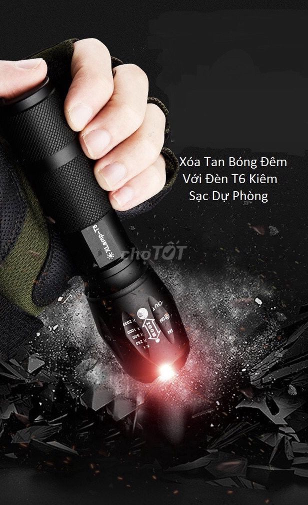 ĐÈN PIN  SIÊU SÁNG ZOOM  HƠN 500M CAO CẤP