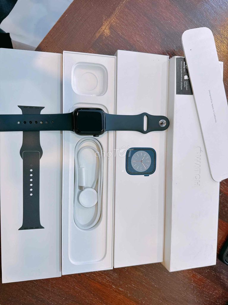 apple watch s8-41mm nhôm đen fulbox pin 97% VN