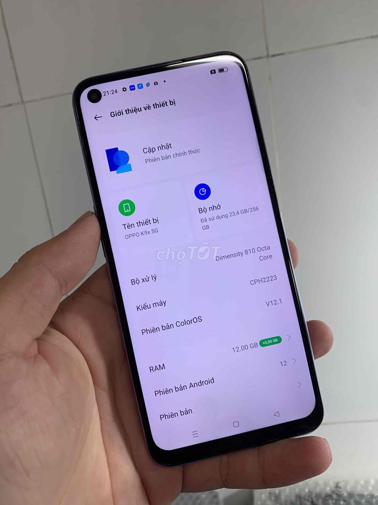 Oppo K9x 5G 12GB/256GB. Mua bán Điện thoại tại Quận 6 Tp Hồ Chí Minh được đăng bởi Nguyễn Kiệt  hình 1