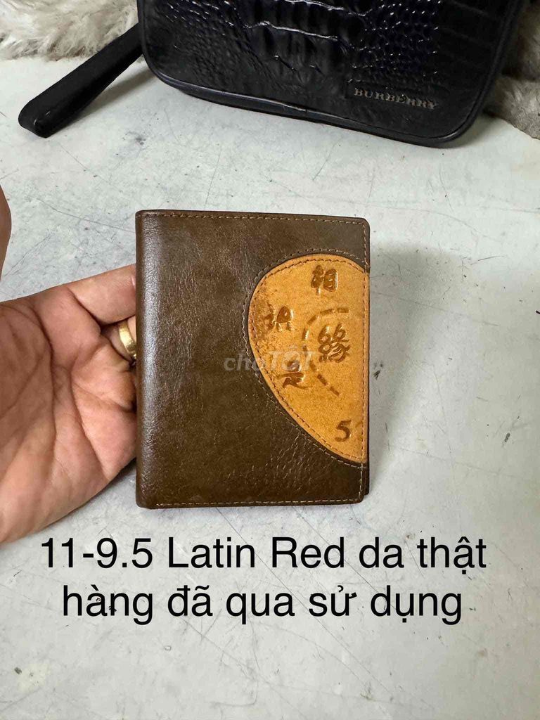 Ví đứng LATINRED size 11x9.5 da thật rất xịn