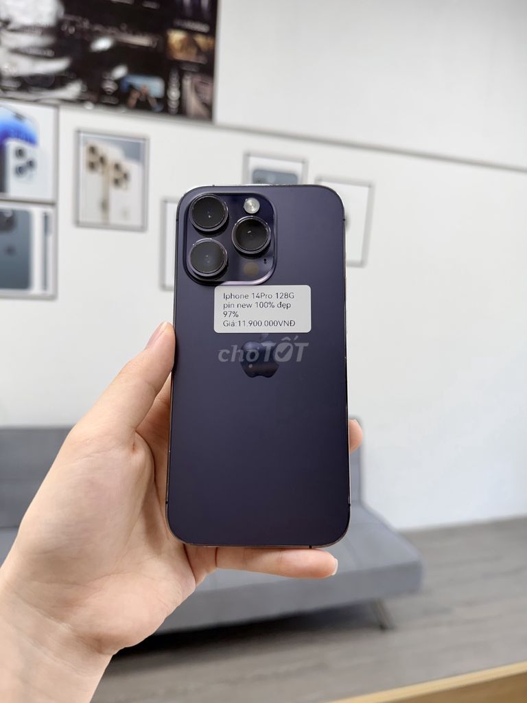 iPhone 14 Pro 128GB Tím. Mua bán Điện thoại tại Huyện Long Điền Bà Rịa - Vũng Tàu được đăng bởi Hồng Ánh Đặng hình 1