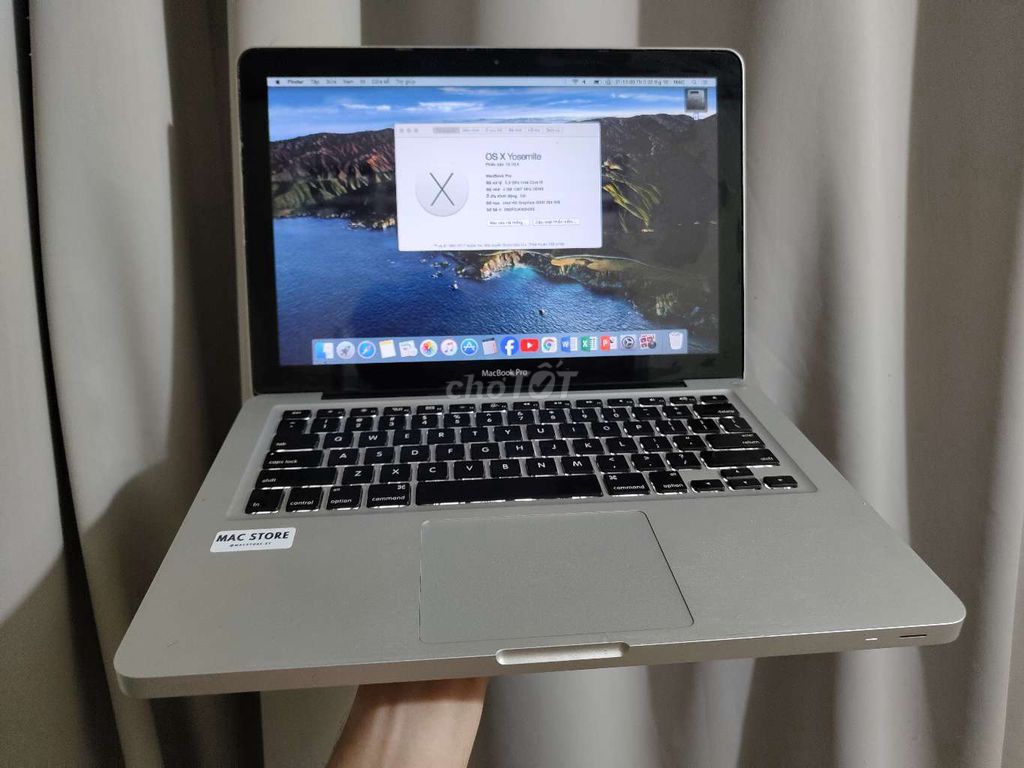 MacBook Pro 2011 máy đẹp 13 inch i5 ram 4 ssd 128