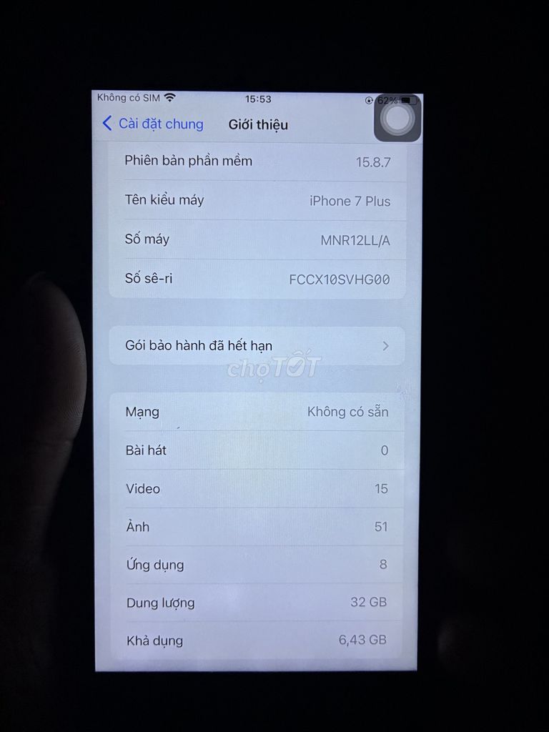 Apple iPhone 7 Plus 32GB. Mua bán Điện thoại tại Huyện Hóc Môn Tp Hồ Chí Minh được đăng bởi Chung Nguyễn hình 1