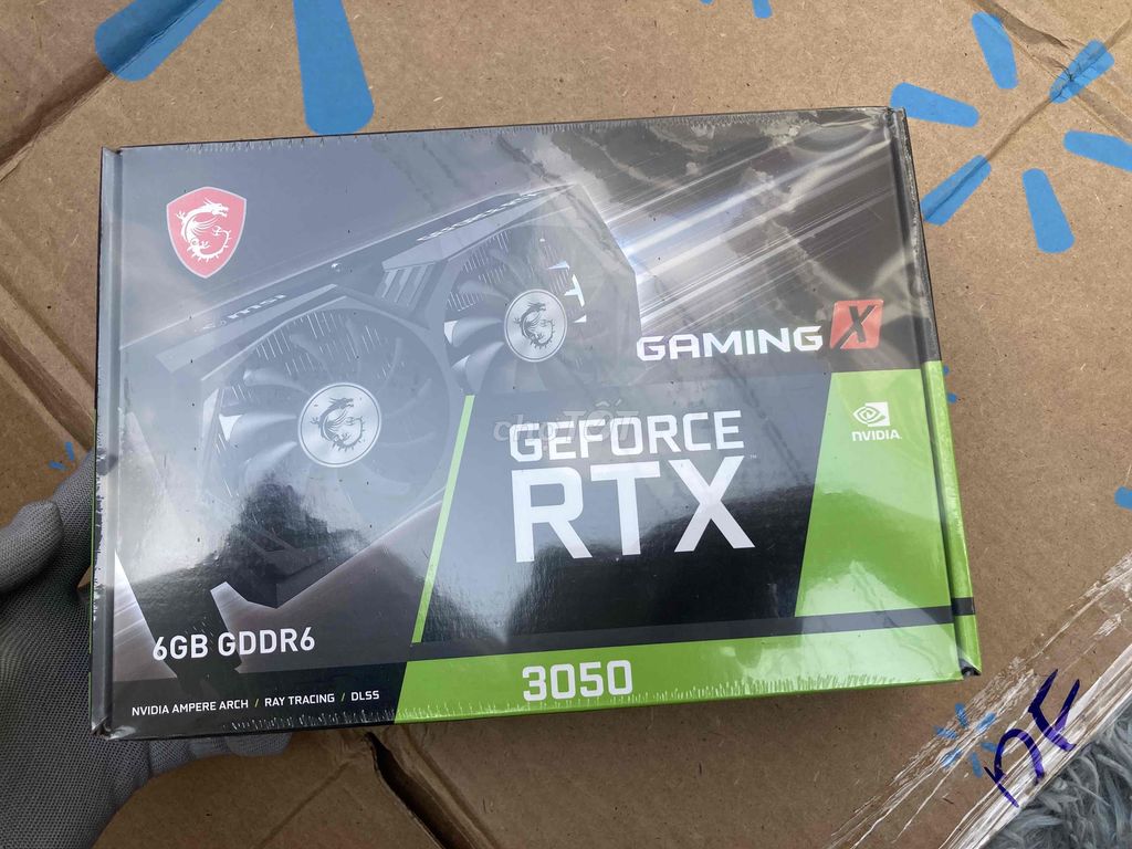 card msi gerfoce rtx 3050, 6g nguyên seal