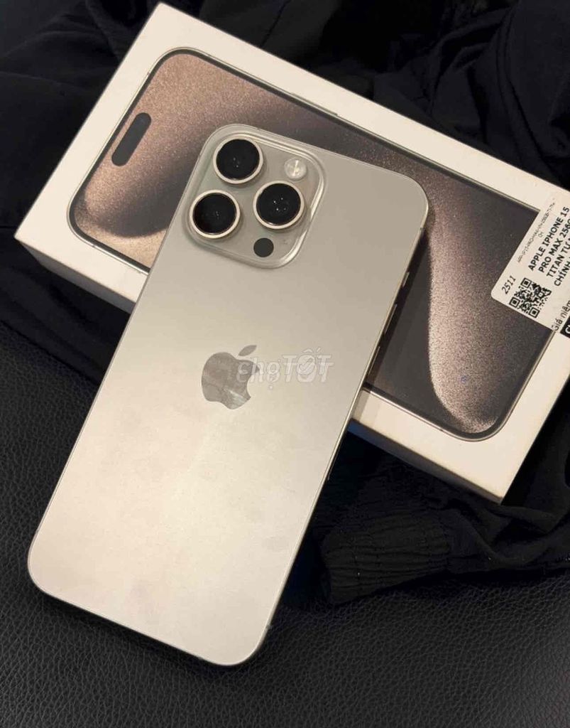 IPHONE 15 PRO MAX - VN - 256GB - Màu Titan Natural. Mua bán Điện thoại tại Quận 8 Tp Hồ Chí Minh được đăng bởi Nguyễn Ngọc Thảo Trúc hình 1