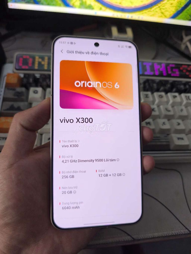 Vivo X300 12/256 chính hãng bh 28/11/2026. Mua bán Điện thoại tại Quận Ninh Kiều Cần Thơ được đăng bởi Đỗ Thanh Duy hình 1
