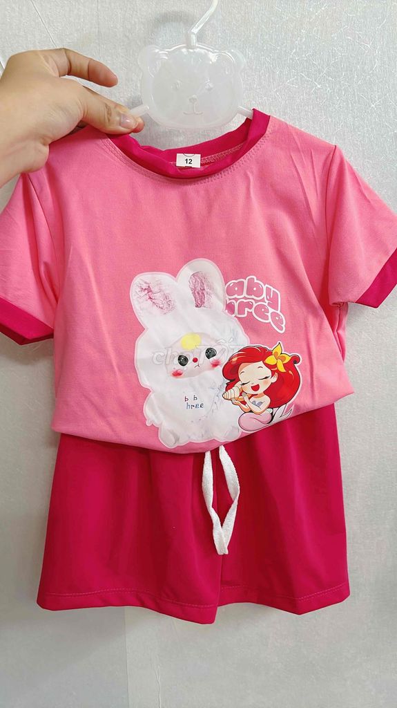 Bộ quần áo bé gái vải thun 8-10kg. Mua bán Mẹ và bé tại Quận 3 Tp Hồ Chí Minh được đăng bởi Chính Huỳnh Thị hình 1