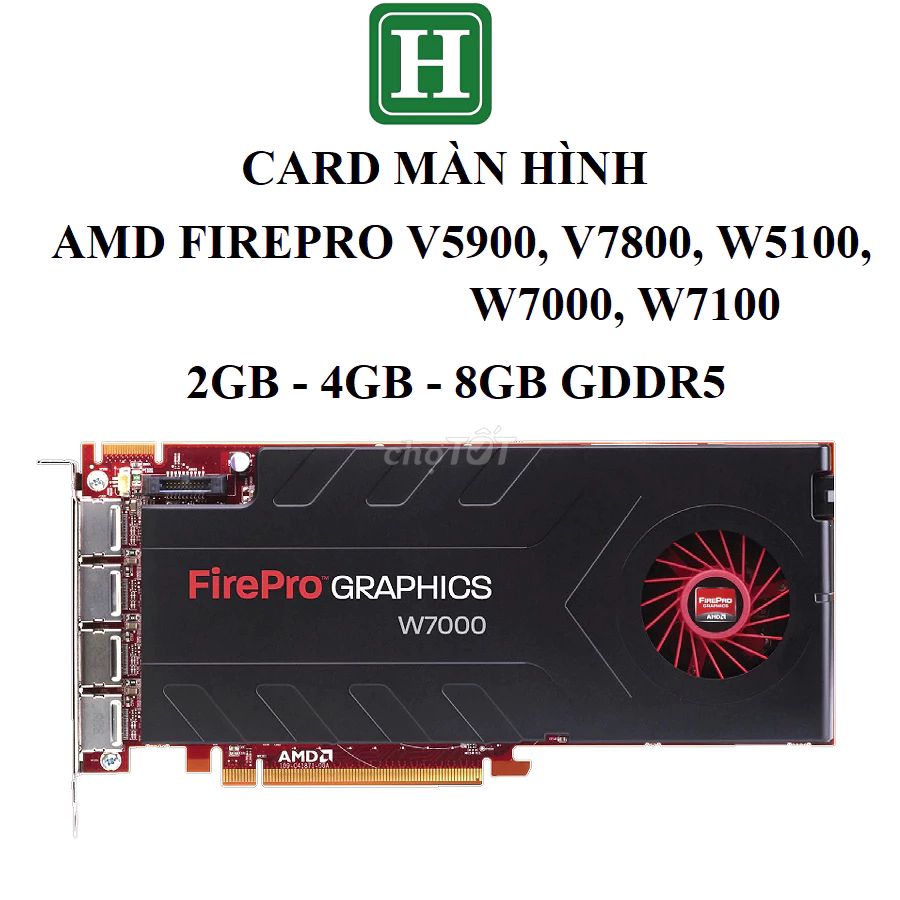 CARD AMD FIREPRO 2Gb 4Gb 8GB DDR5 bảo hành 3 tháng. Mua bán Linh kiện (RAM, Card...) tại Huyện Hóc Môn Tp Hồ Chí Minh được đăng bởi H SHOP hình 1