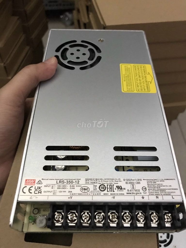 Bộ nguồn Mean Well LRS-350-12 và LRS-350-24. Mua bán Nội thất, đồ gia dụng khác tại Quận 12 Tp Hồ Chí Minh được đăng bởi Mr Dũng hình 1