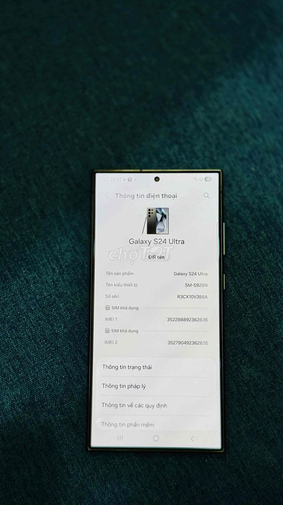 Samsung S24 Ultra 512GB Hàn Quốc 98%. Mua bán Điện thoại tại Quận Ngũ Hành Sơn Đà Nẵng được đăng bởi tttt hình 1