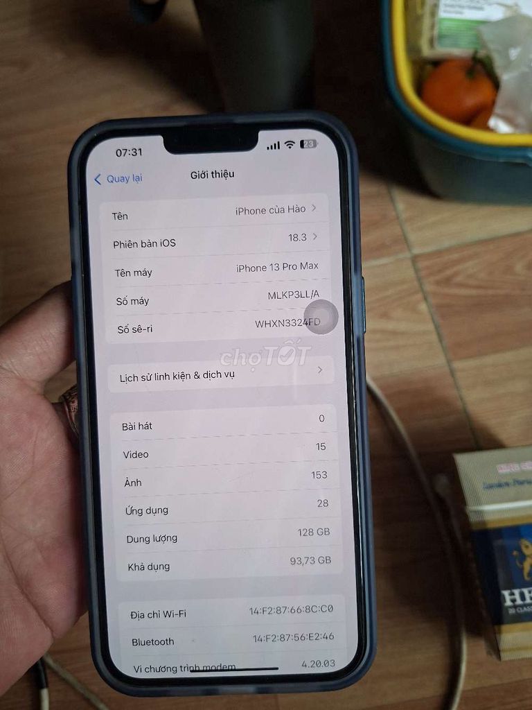 Apple iPhone 13 Pro Max 128GB Xám. Mua bán Điện thoại tại Huyện Hóc Môn Tp Hồ Chí Minh được đăng bởi huynh phat hình 1