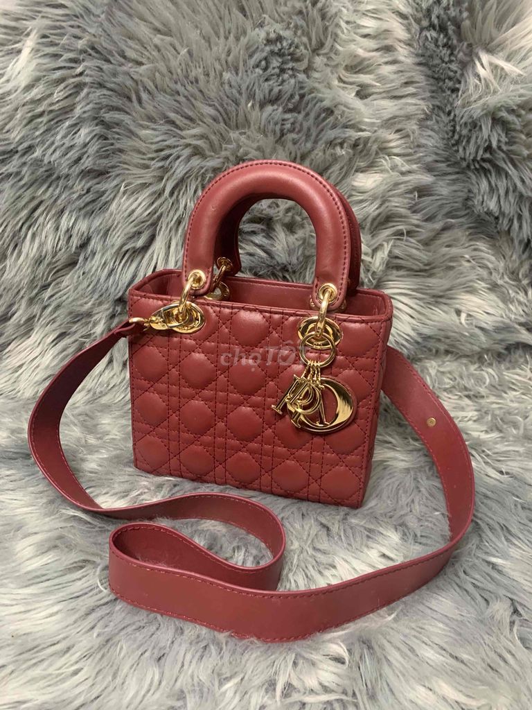 túi si dior da thật ngang 20cm cao 18cm xịn sò