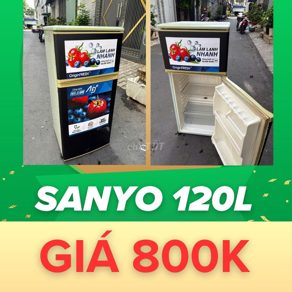 🔥 THANH LÝ TỦ SANYO 120L ZIN ĐẸP – GIÁ CHỈ 800K 🔥. Mua bán Tủ lạnh tại Quận Tân Phú Tp Hồ Chí Minh được đăng bởi Nam Tiến  hình 1