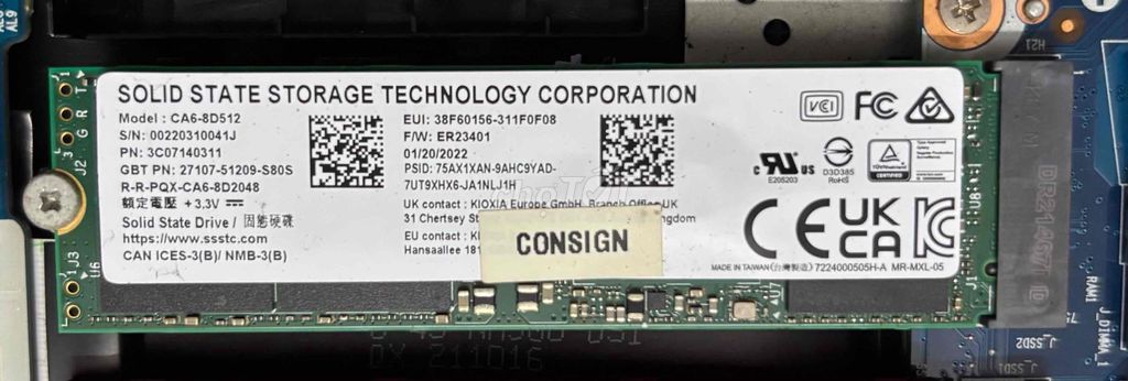 Bán ssd Kioxia 512 4.0 giá thương lượng. Mua bán Linh kiện (RAM, Card...) tại Quận Cầu Giấy Hà Nội được đăng bởi Lộc phú hình 1