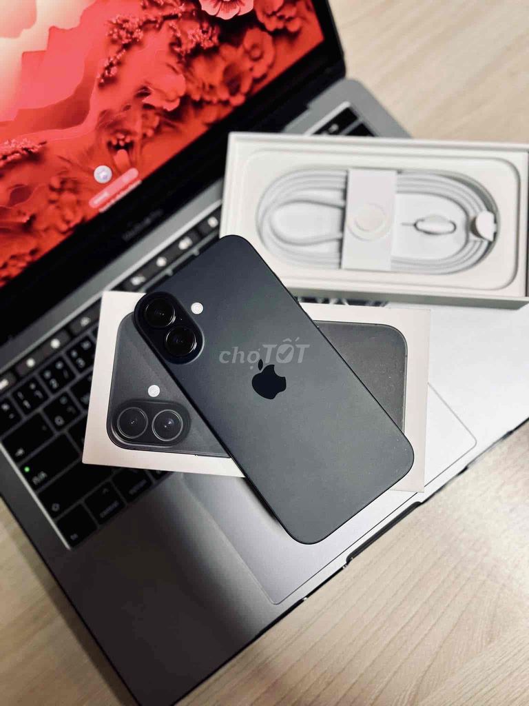 iPhone 16 128GB Đen FULLBOX NEW APPLE 04/2026. Mua bán Điện thoại tại Quận 10 Tp Hồ Chí Minh được đăng bởi iStockHCM hình 1