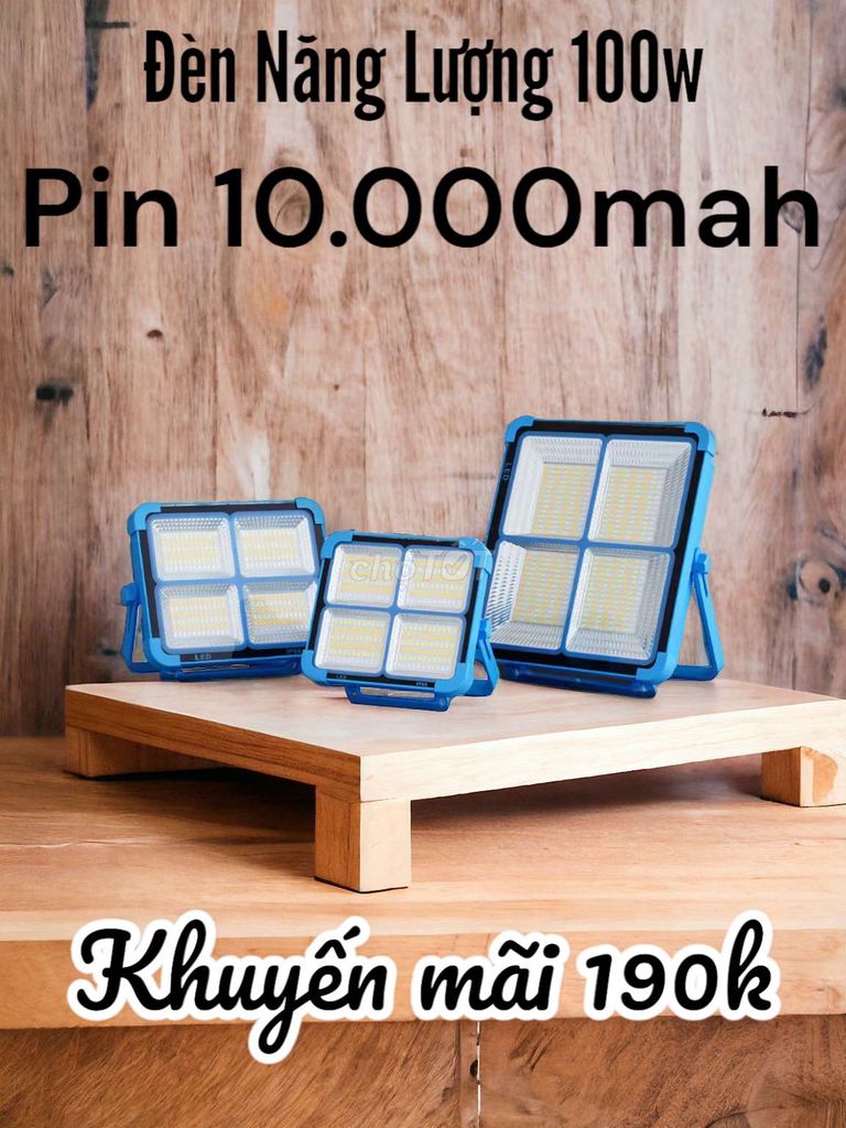 Khuyến mãi đèn năng lượng MT  pin 10.000mah