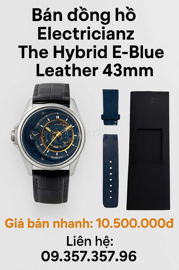 Bán đồng hồ Electricianz The Hybrid E-Blue 43mm