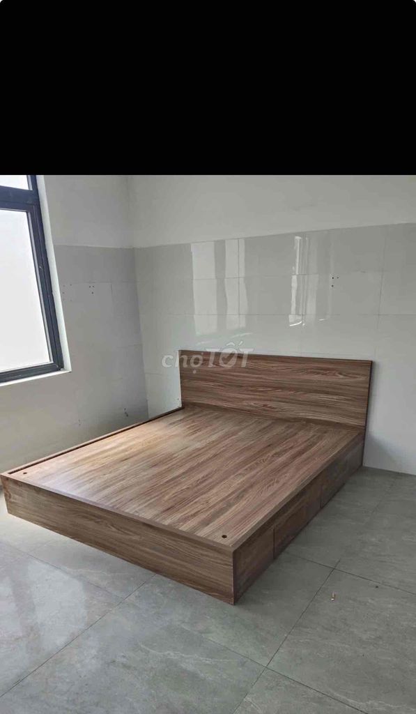 Giường ngủ 1m6x2m Vân gỗ. Mua bán Giường, chăn ga gối nệm tại Thành phố Thuận An Bình Dương được đăng bởi hạnh hình 1