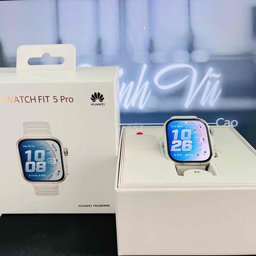 Huawei Watch Fit 5 Pro Trắng. Mua bán Thiết bị đeo thông minh tại Quận Gò Vấp Tp Hồ Chí Minh được đăng bởi Cao An Vũ hình 1