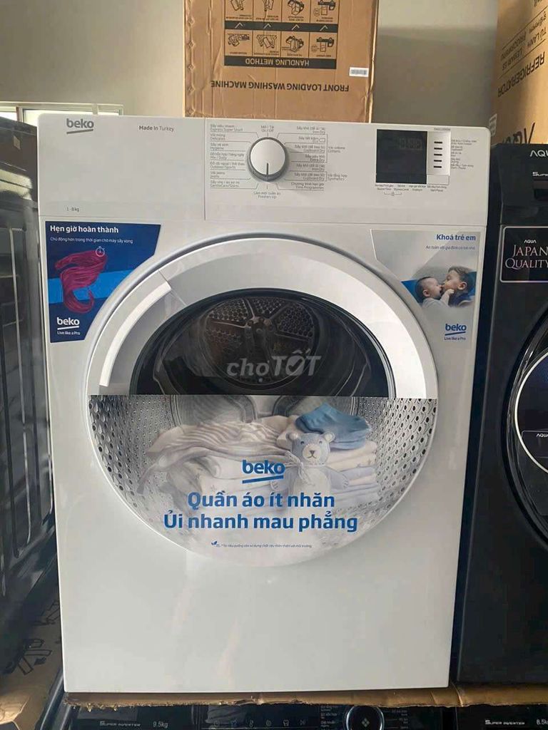 Máy sấy thông hơi Beko 8 Kg   bh 12 thang