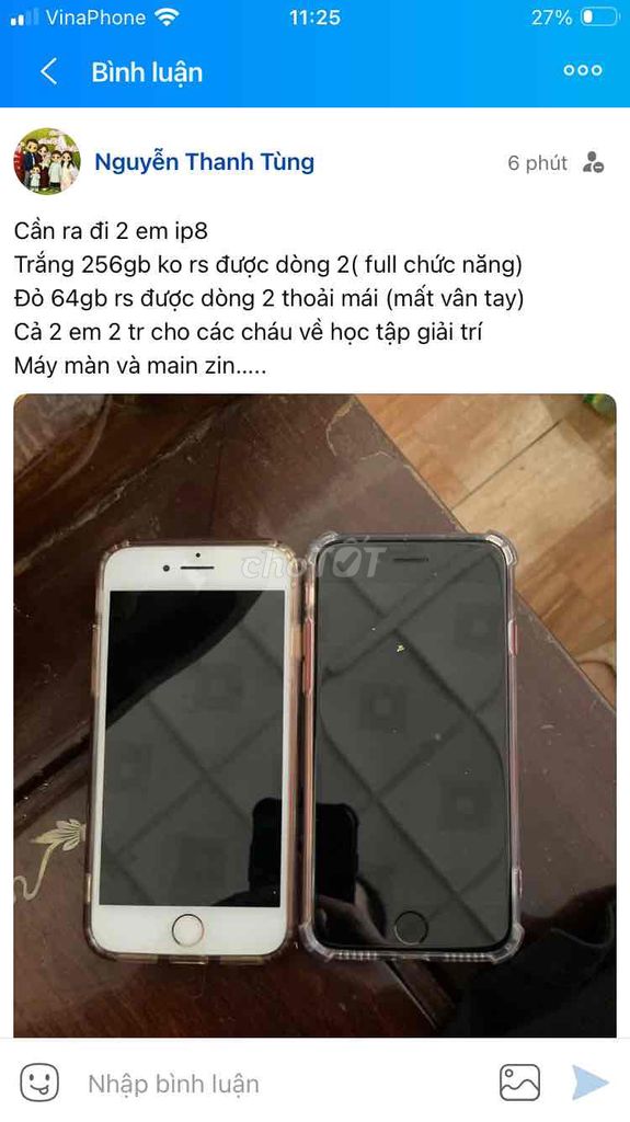 Apple iPhone 8 256GB gold ( đỏ ). Mua bán Điện thoại tại Thành phố Tam Điệp Ninh Bình được đăng bởi Nguyễn Thanh Tùng hình 1