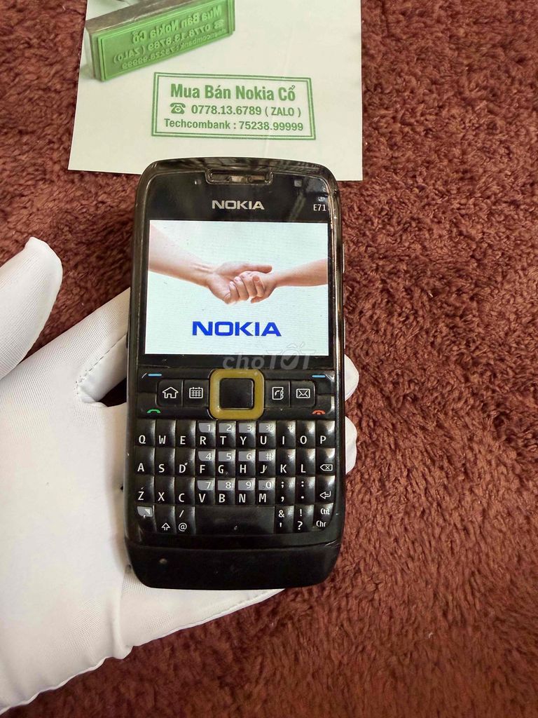 Nokia E71 đen nguyên zin hàng công ty. Mua bán Điện thoại tại Quận 10 Tp Hồ Chí Minh được đăng bởi Mua Bán Nokia Cổ hình 1