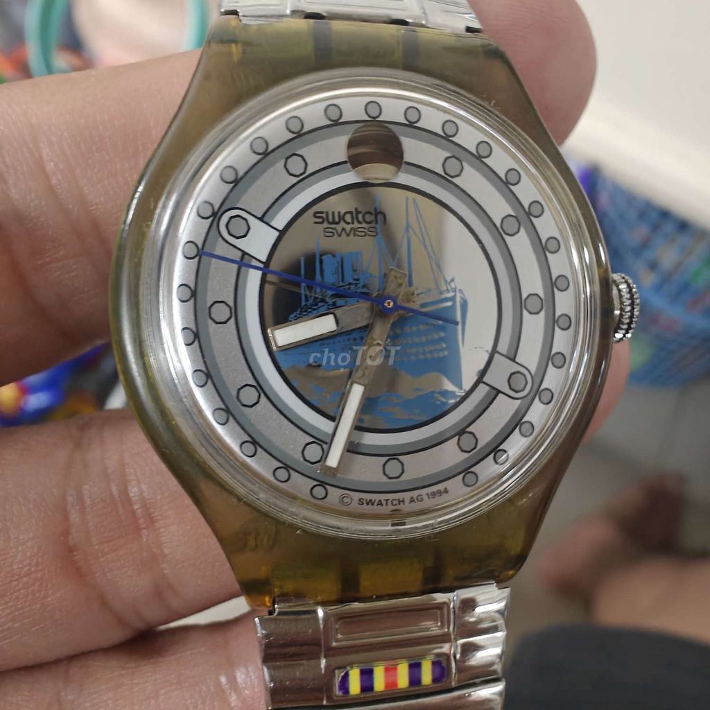 Swatch swiss Thuận buồm xuôi gió. Automatic. Mua bán Đồng hồ tại Quận Tân Phú Tp Hồ Chí Minh được đăng bởi A Thanh hình 1