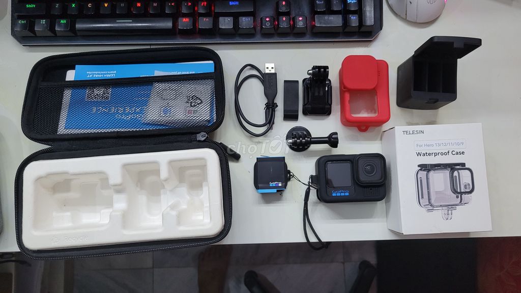 Trọn bộ camera và phụ kiện Action Cam Gopro 10. Mua bán Máy ảnh, Máy quay tại Quận Cái Răng Cần Thơ được đăng bởi Phú Trần Minh hình 1