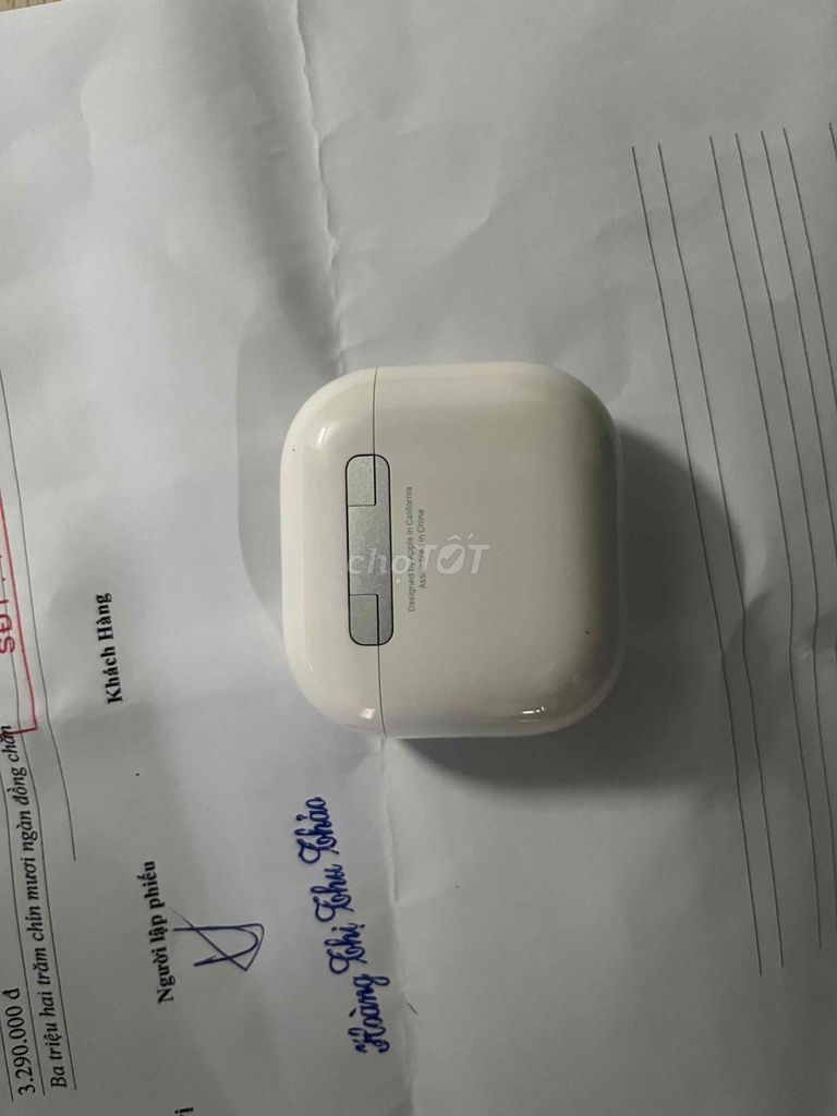 Tai nghe Apple AirPods 4 Trắng Đã sử dụng. Mua bán Tivi, Âm thanh tại Quận Hai Bà Trưng Hà Nội được đăng bởi Le van sy hình 1