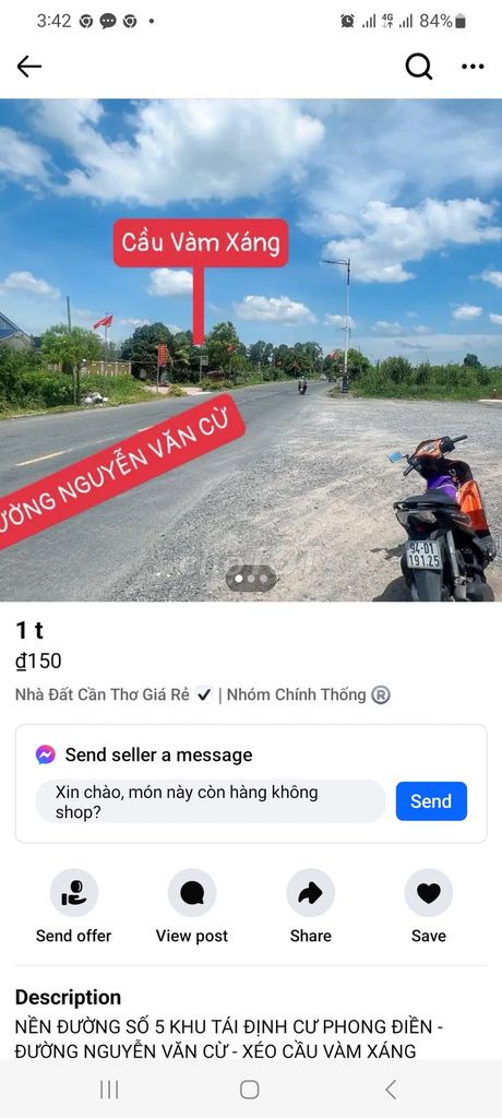 Đất nền - Khu Tái Định Cư Phong Điền Cần Thơ